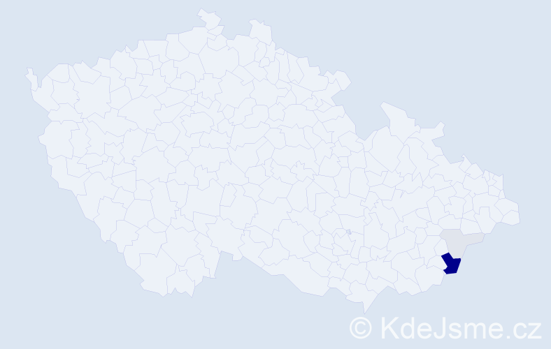 Příjmení: 'Čurečková', počet výskytů 12 v celé ČR