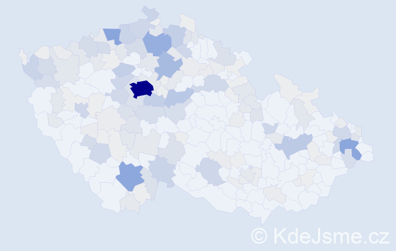 Příjmení: 'Masopust', počet výskytů 749 v celé ČR