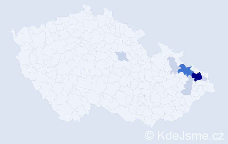 Příjmení: 'Swiechová', počet výskytů 26 v celé ČR