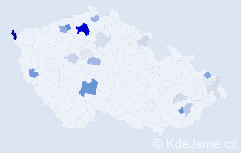 Příjmení: 'Šaraj', počet výskytů 50 v celé ČR