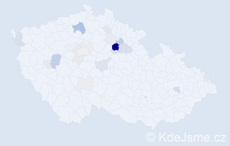 Příjmení: 'Purma', počet výskytů 70 v celé ČR