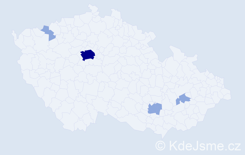 Příjmení: 'Stanislavchuk', počet výskytů 9 v celé ČR