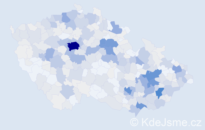 Příjmení: 'Drábek', počet výskytů 2033 v celé ČR
