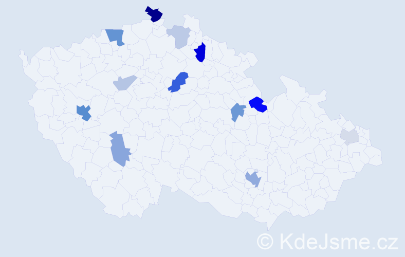 Příjmení: 'Leberová', počet výskytů 26 v celé ČR