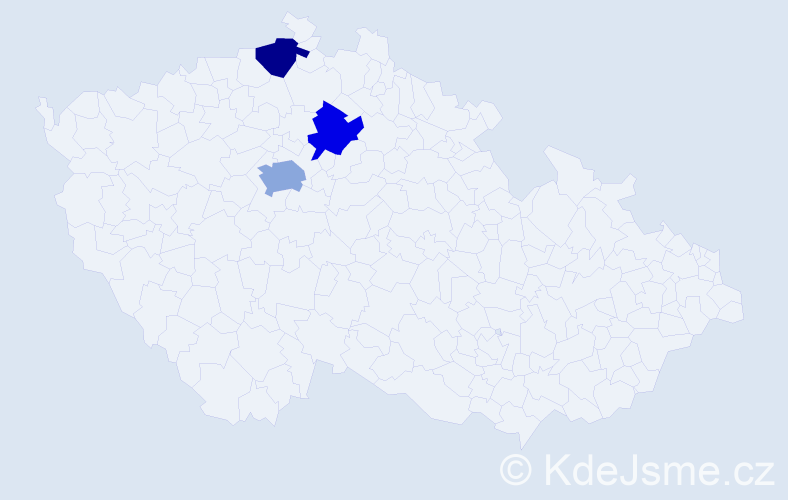 Příjmení: 'Kosko', počet výskytů 4 v celé ČR
