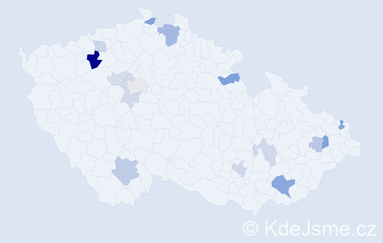 Příjmení: 'Matl', počet výskytů 30 v celé ČR