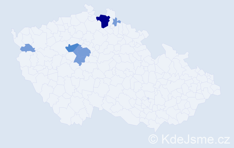 Příjmení: 'Radostná', počet výskytů 27 v celé ČR