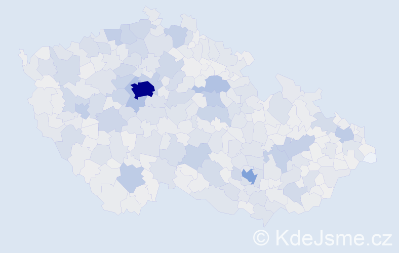 Příjmení: 'Hájek', počet výskytů 10269 v celé ČR
