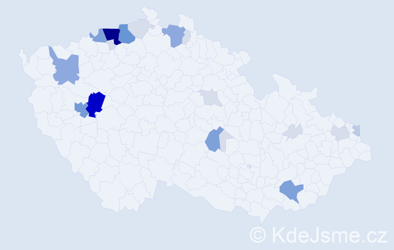 Příjmení: 'Lučková', počet výskytů 79 v celé ČR