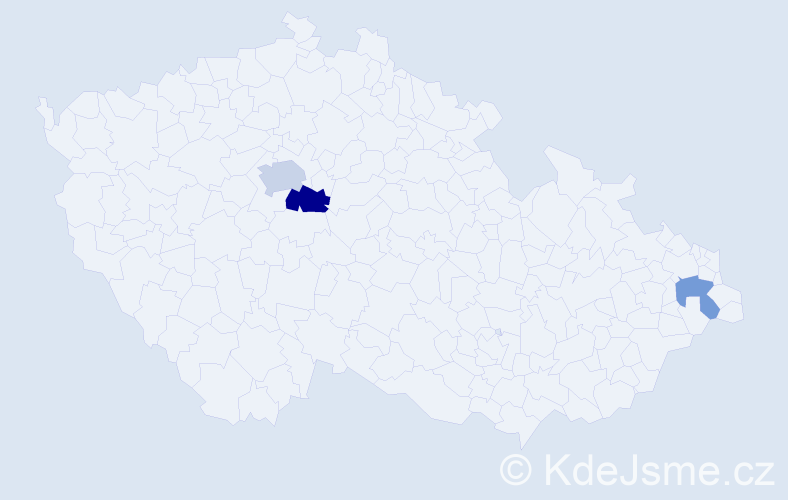 Příjmení: 'Čaplygin', počet výskytů 5 v celé ČR