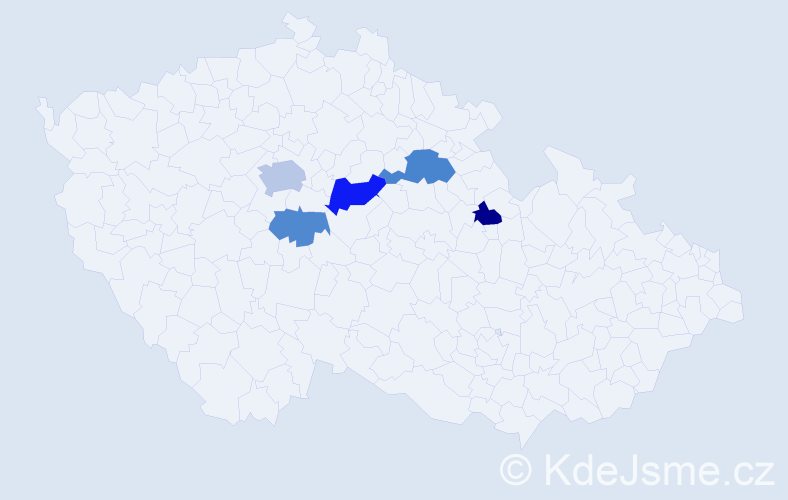 Příjmení: 'Maisnarová', počet výskytů 9 v celé ČR