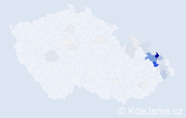 Příjmení: 'Malchárková', počet výskytů 128 v celé ČR