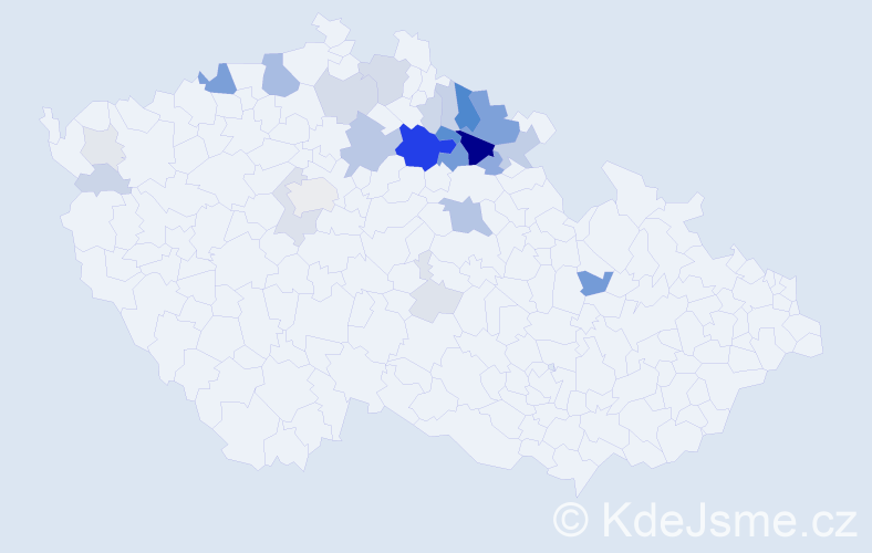 Příjmení: 'Marksová', počet výskytů 101 v celé ČR