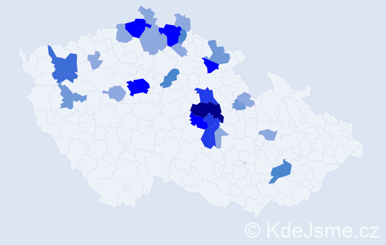 Příjmení: 'Drápalíková', počet výskytů 101 v celé ČR