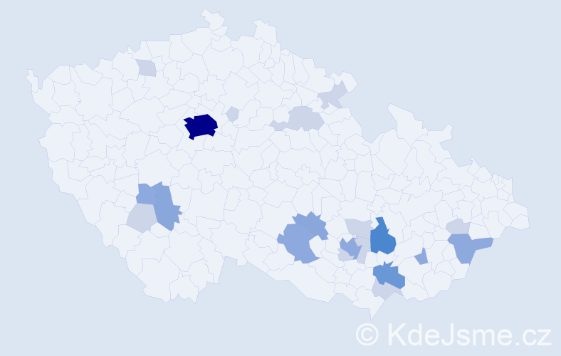 Příjmení: 'Grec', počet výskytů 51 v celé ČR