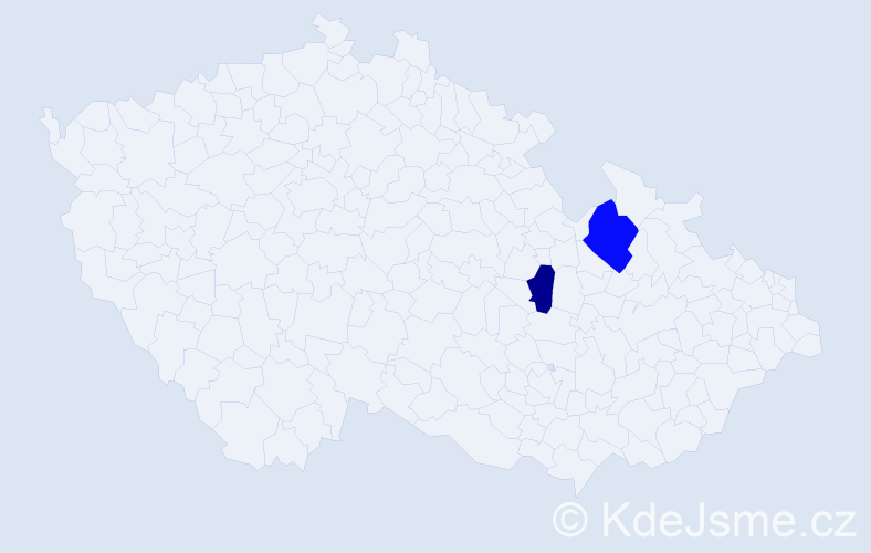 Příjmení: 'Bratinová', počet výskytů 8 v celé ČR