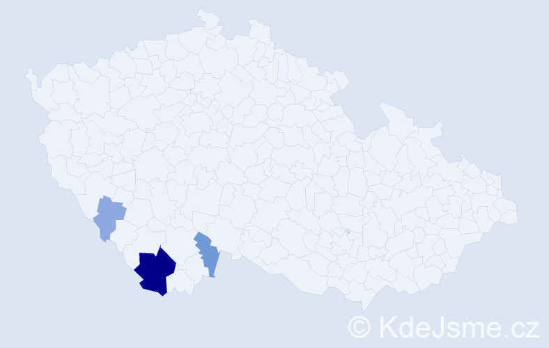 Příjmení: 'Anichober', počet výskytů 9 v celé ČR