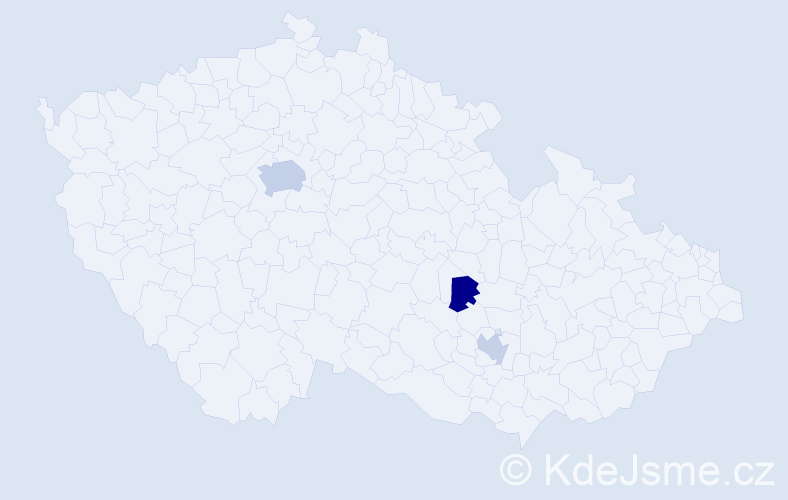 Příjmení: 'Scutaru', počet výskytů 5 v celé ČR