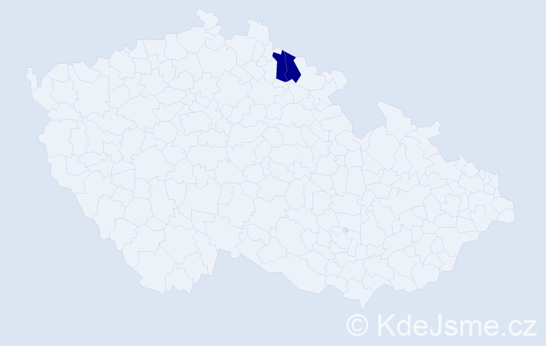 Příjmení: 'Stašiňková', počet výskytů 2 v celé ČR