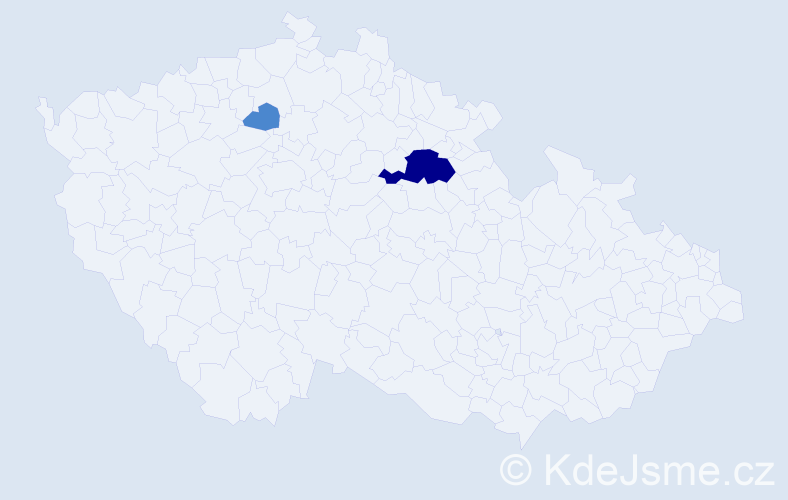 Příjmení: 'Baldyňáková', počet výskytů 4 v celé ČR