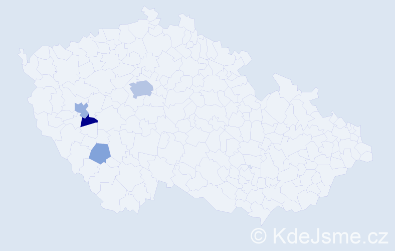 Příjmení: 'Thöndlová', počet výskytů 11 v celé ČR