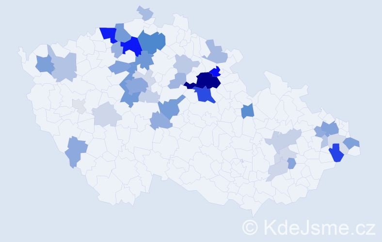 Příjmení: 'Papíková', počet výskytů 159 v celé ČR