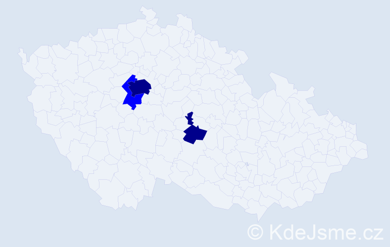 Příjmení: 'Rompala', počet výskytů 5 v celé ČR