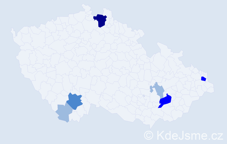 Příjmení: 'Rotschedlová', počet výskytů 14 v celé ČR