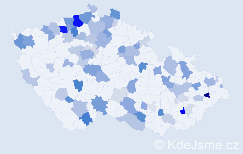 Příjmení: 'Leová', počet výskytů 183 v celé ČR