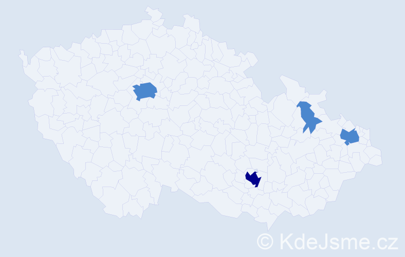 Příjmení: 'Kubacki', počet výskytů 11 v celé ČR