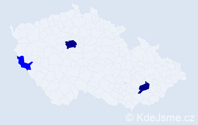 Příjmení: 'Ocknechtová', počet výskytů 5 v celé ČR