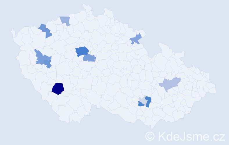 Příjmení: 'Ivanchenko', počet výskytů 38 v celé ČR