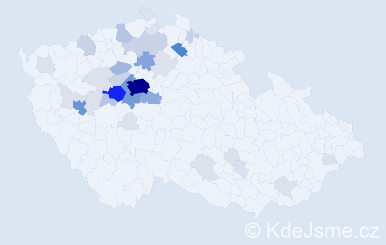 Příjmení: 'Barchánková', počet výskytů 117 v celé ČR