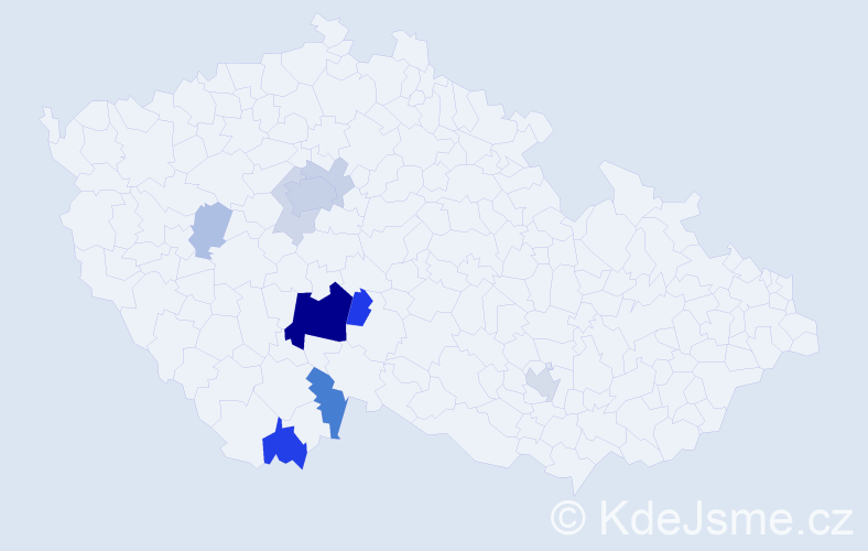 Příjmení: 'Maleninský', počet výskytů 30 v celé ČR