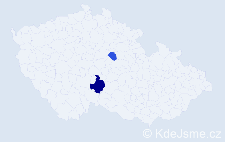 Příjmení: 'Novakovičová', počet výskytů 4 v celé ČR