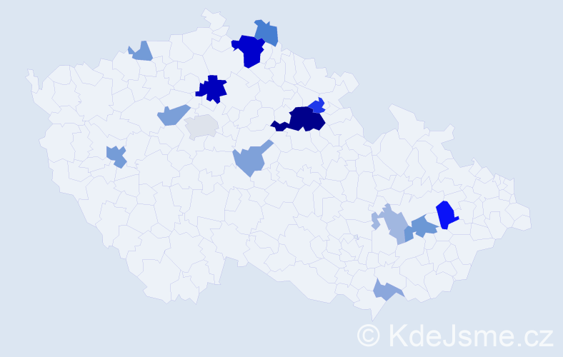 Příjmení: 'Skrovná', počet výskytů 35 v celé ČR