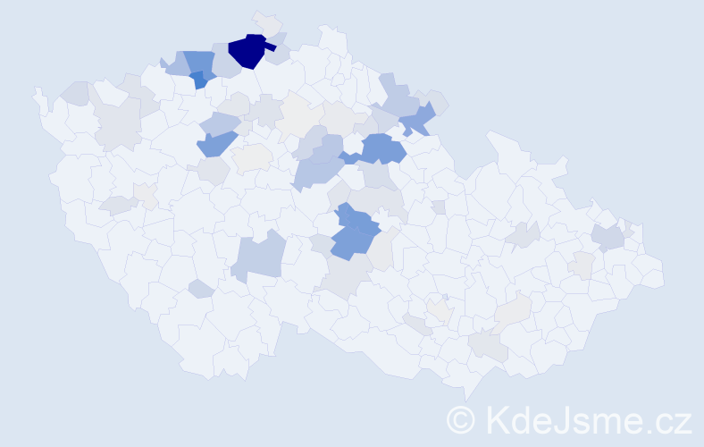 Příjmení: 'Dzurková', počet výskytů 370 v celé ČR