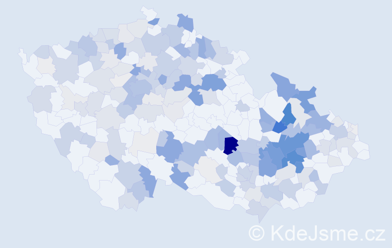 Příjmení: 'Prášilová', počet výskytů 674 v celé ČR