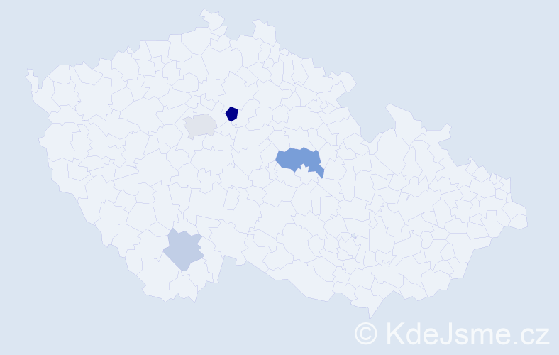 Příjmení: 'Lorko', počet výskytů 7 v celé ČR
