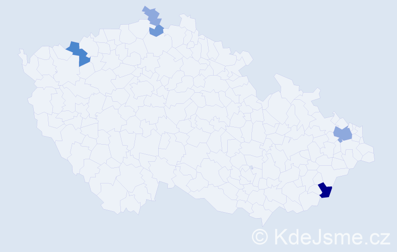 Příjmení: 'Kaško', počet výskytů 14 v celé ČR
