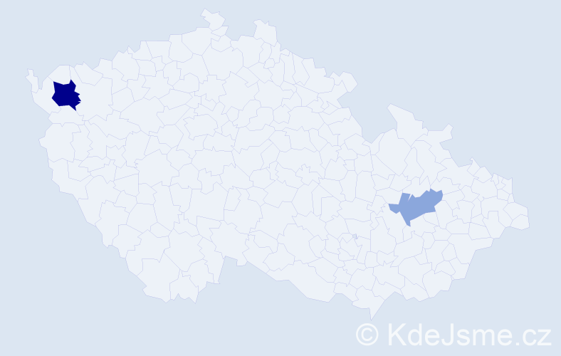 Příjmení: 'Peutlschmid', počet výskytů 8 v celé ČR