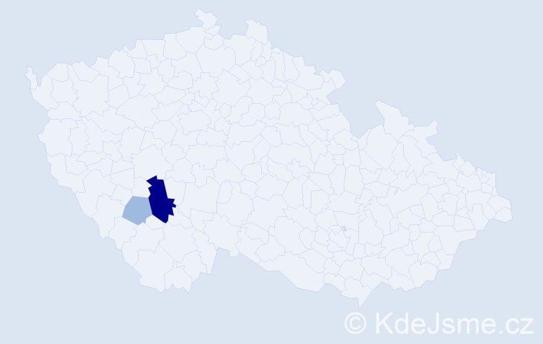 Příjmení: 'Breibisch', počet výskytů 5 v celé ČR