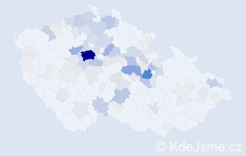 Příjmení: 'Hurych', počet výskytů 387 v celé ČR