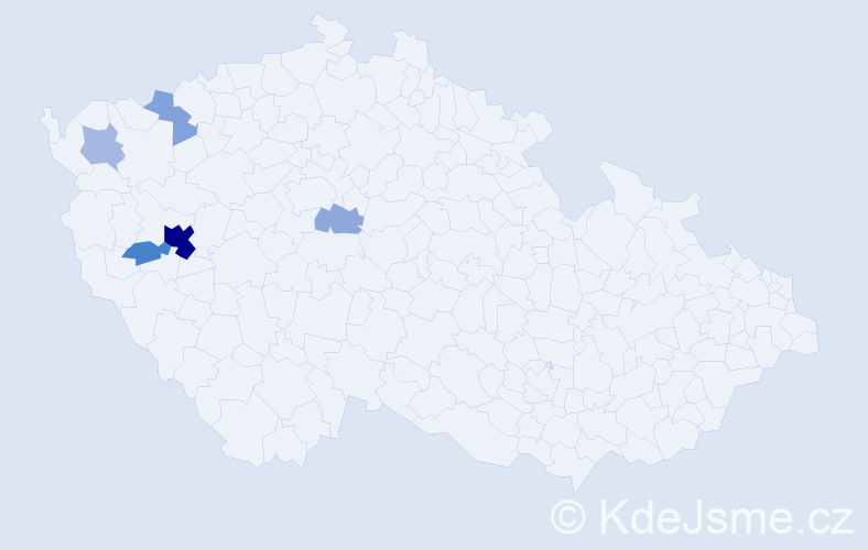 Příjmení: 'Heisová', počet výskytů 15 v celé ČR