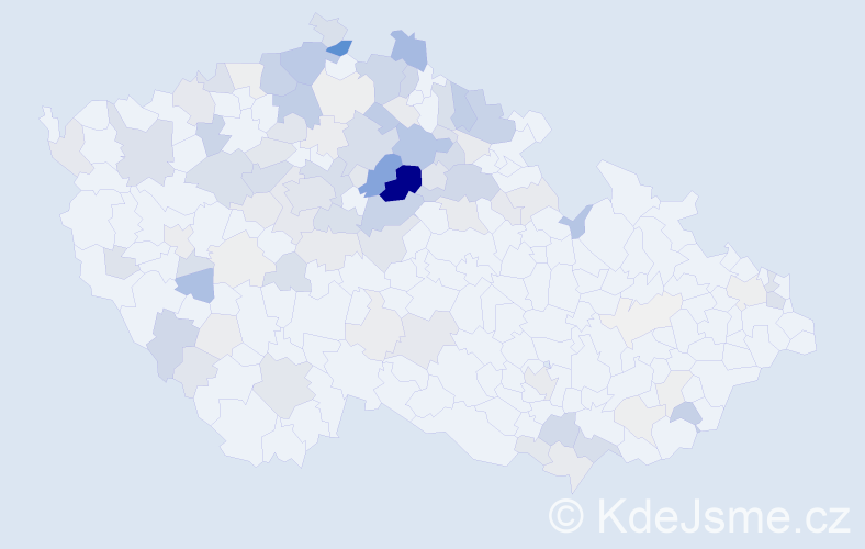 Příjmení: 'Brzáková', počet výskytů 399 v celé ČR