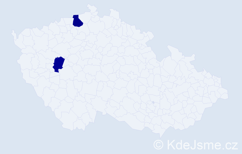 Příjmení: 'Hilšová', počet výskytů 3 v celé ČR