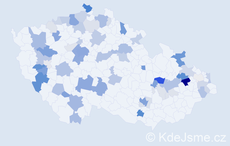 Příjmení: 'Lederer', počet výskytů 208 v celé ČR