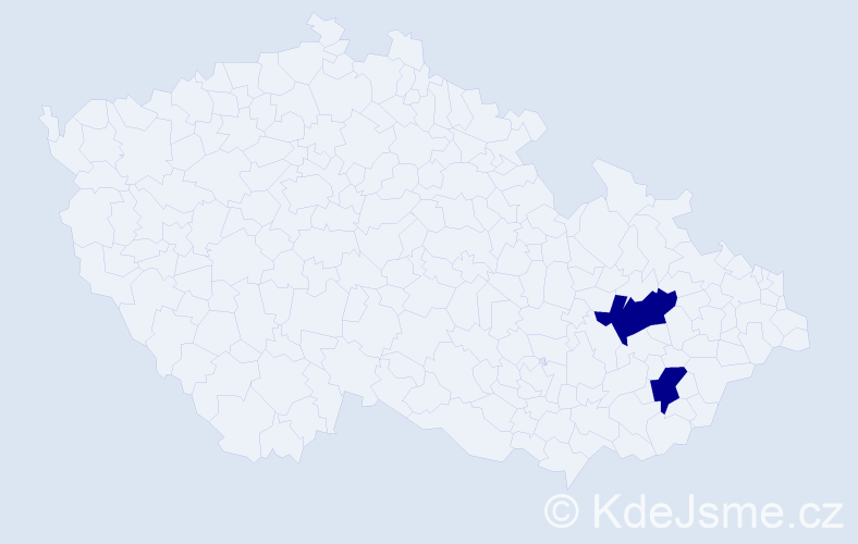 Příjmení: 'Tylajková', počet výskytů 6 v celé ČR