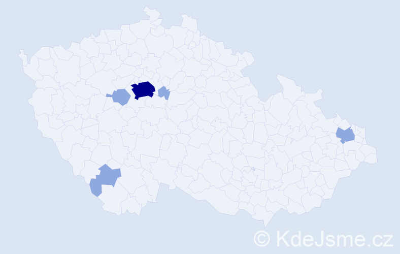 Příjmení: 'Pošová', počet výskytů 11 v celé ČR