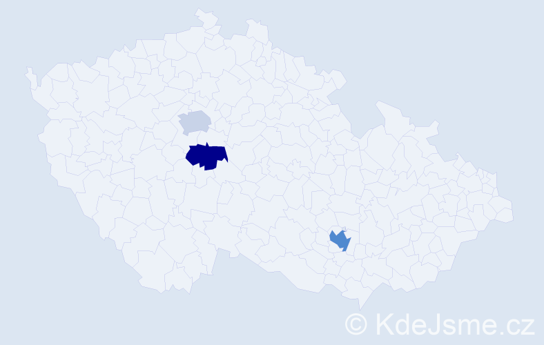 Příjmení: 'Pantučková', počet výskytů 4 v celé ČR